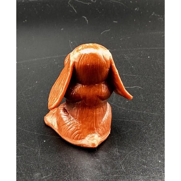 Vintage 1984 LGT Pound Puppies Dog PVC Figure Cake Topper Tonka 1980s Brown - Picture 5 of 9